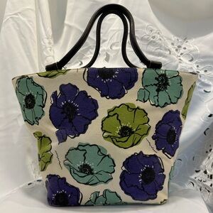 Kate Spade Vintage “Tracy” Tote Lime Jade print from Chelsea Fleur collection